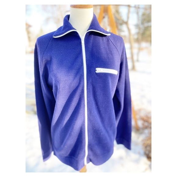 Vtg 70s Sears Men’s Acrylic Zip Cardigan Sweater 31 - Picture 6 of 11